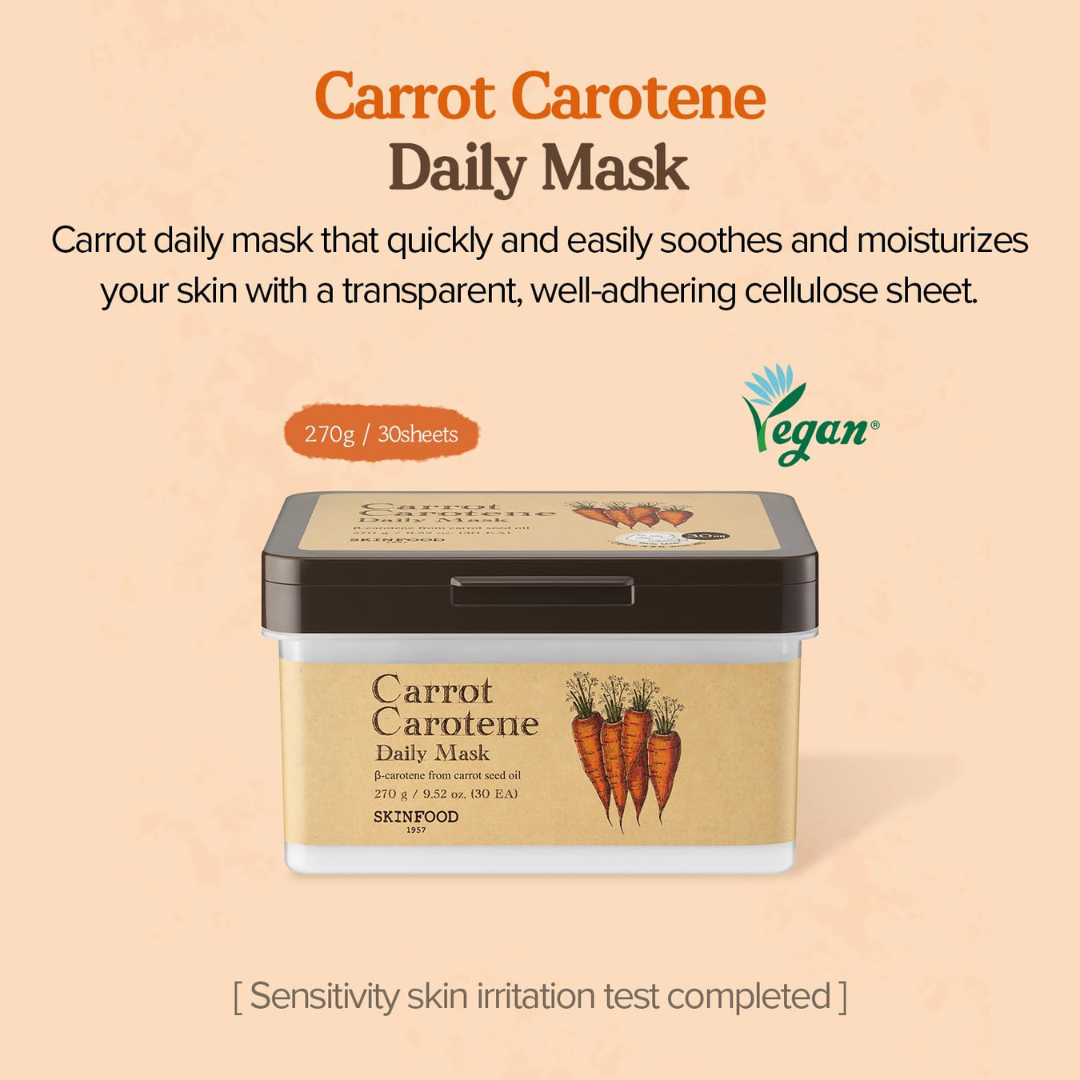 SKINFOOD Carrot Carotene Daily Mask (30pcs)