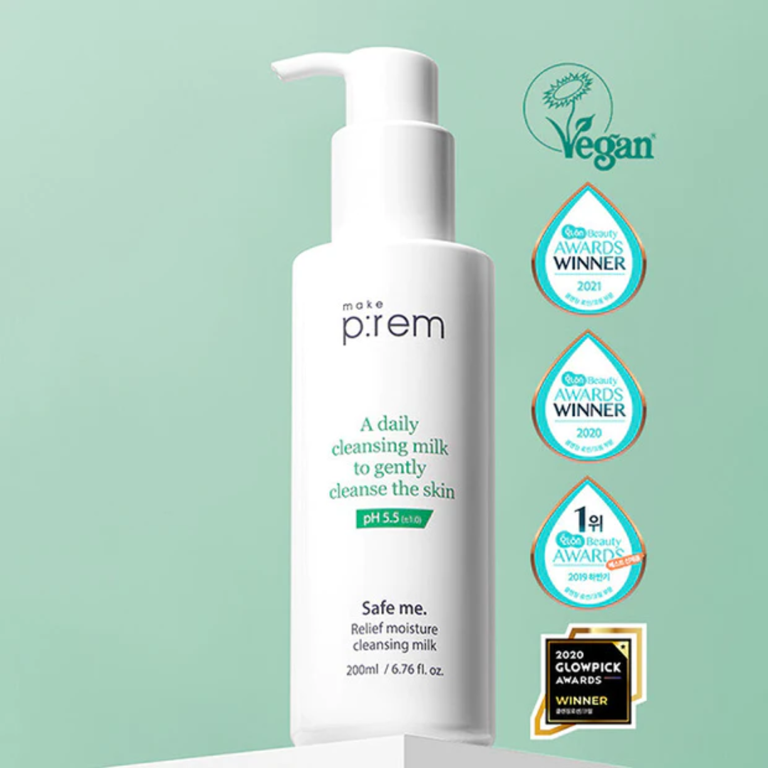 MAKE P:REM Safe Me. Relief Moisture Cleansing Milk