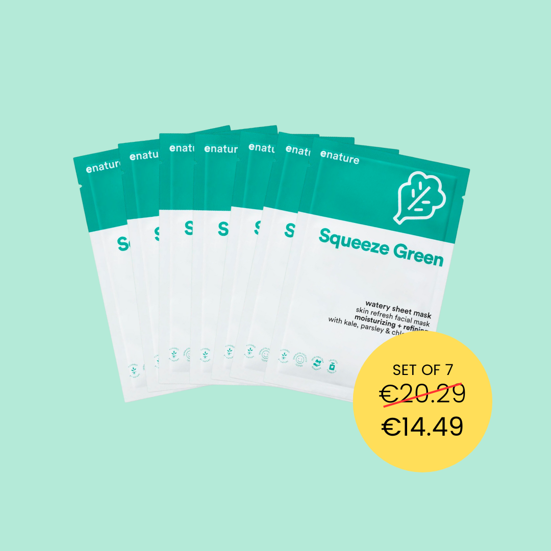 E NATURE Squeeze Green Watery Sheet Mask