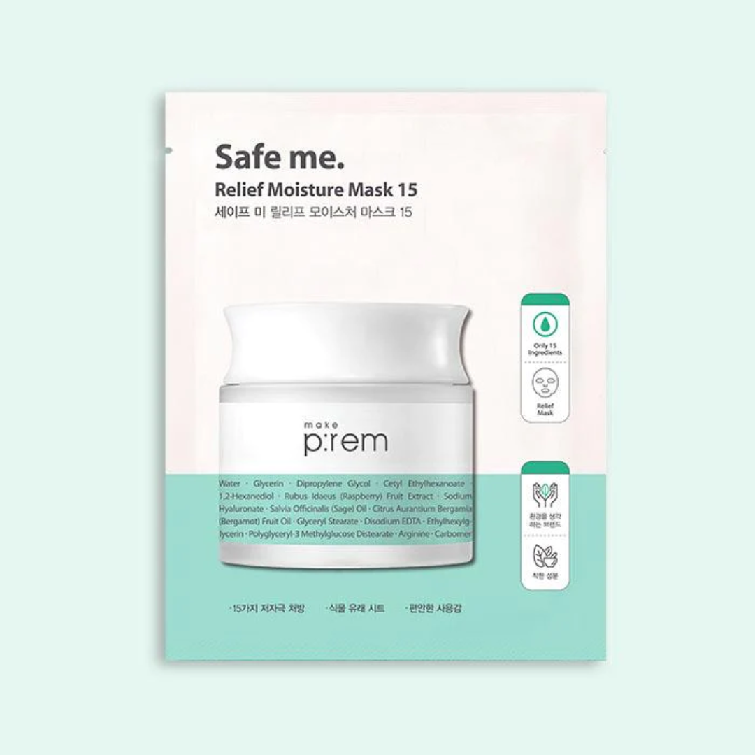 MAKE P:REM Safe me. Relief Moisture Mask 15