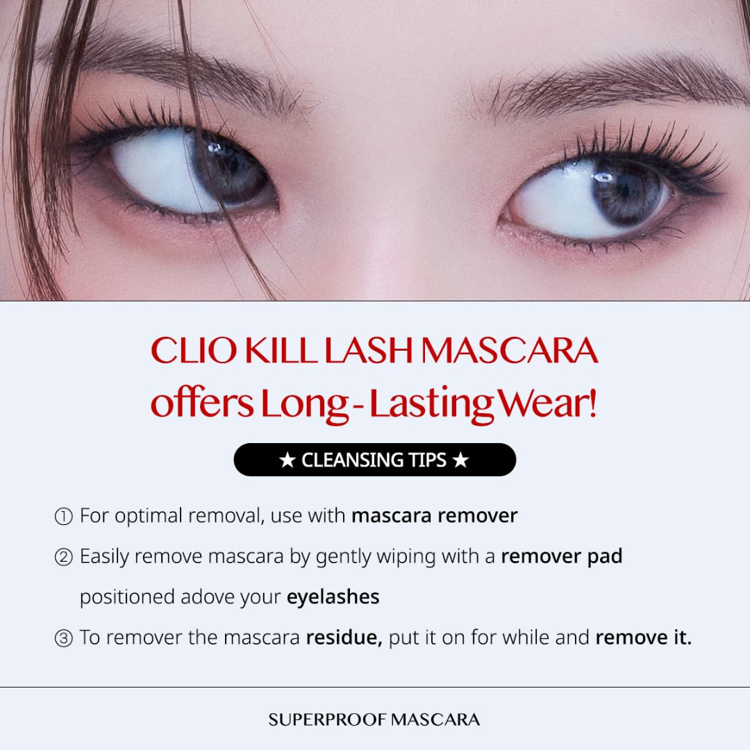 CLIO Kill Lash Superproof Mascara (2 types)