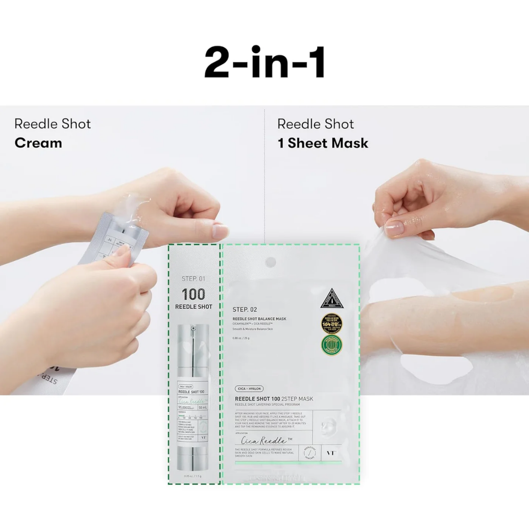 VT COSMETICS Reedle Shot 2-Step Masks