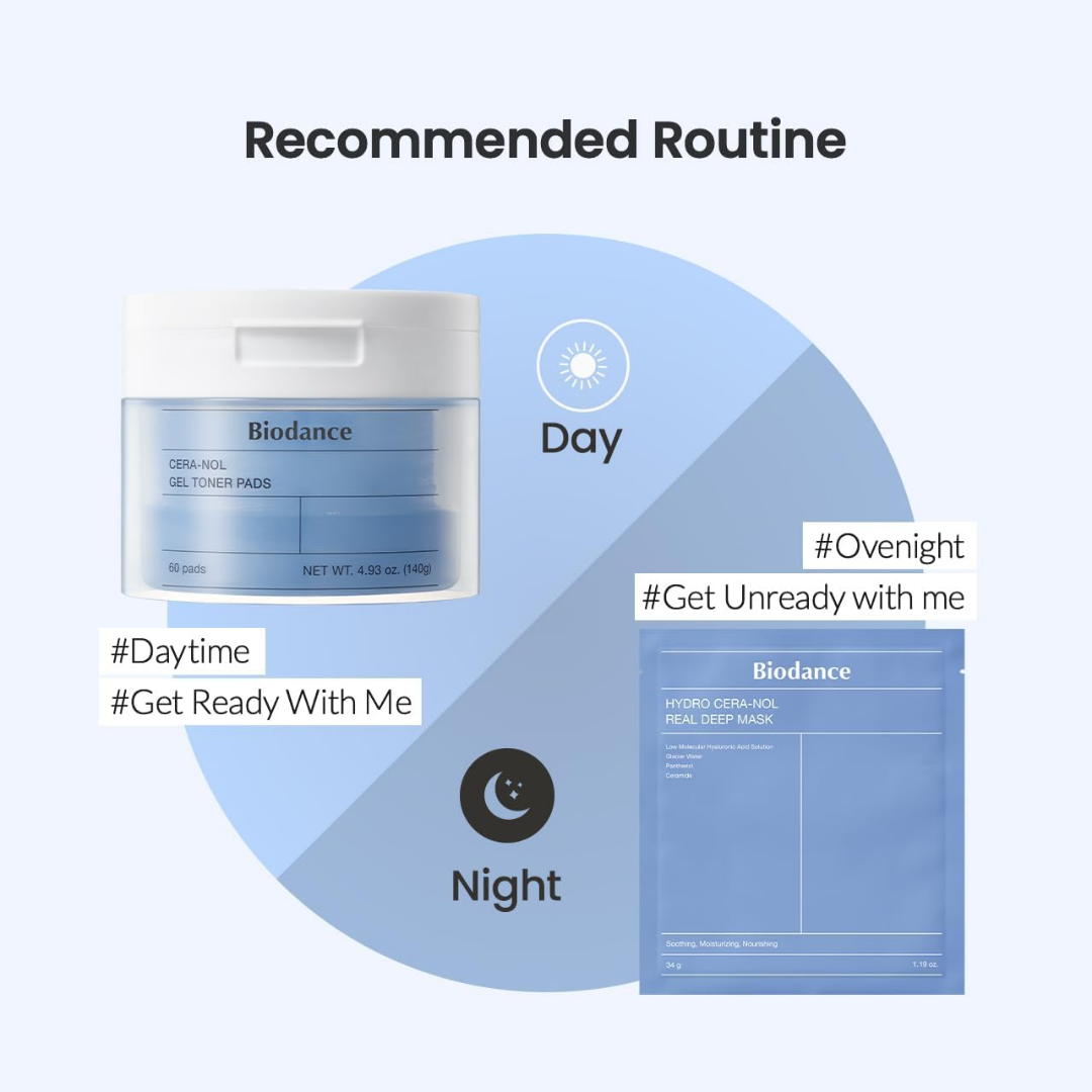BIODANCE Cera-nol Gel Toner Pads
