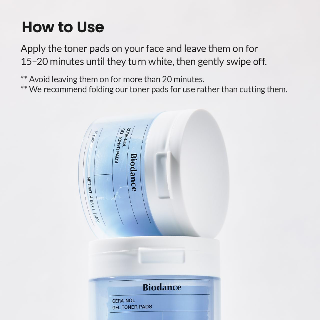 BIODANCE Cera-nol Gel Toner Pads