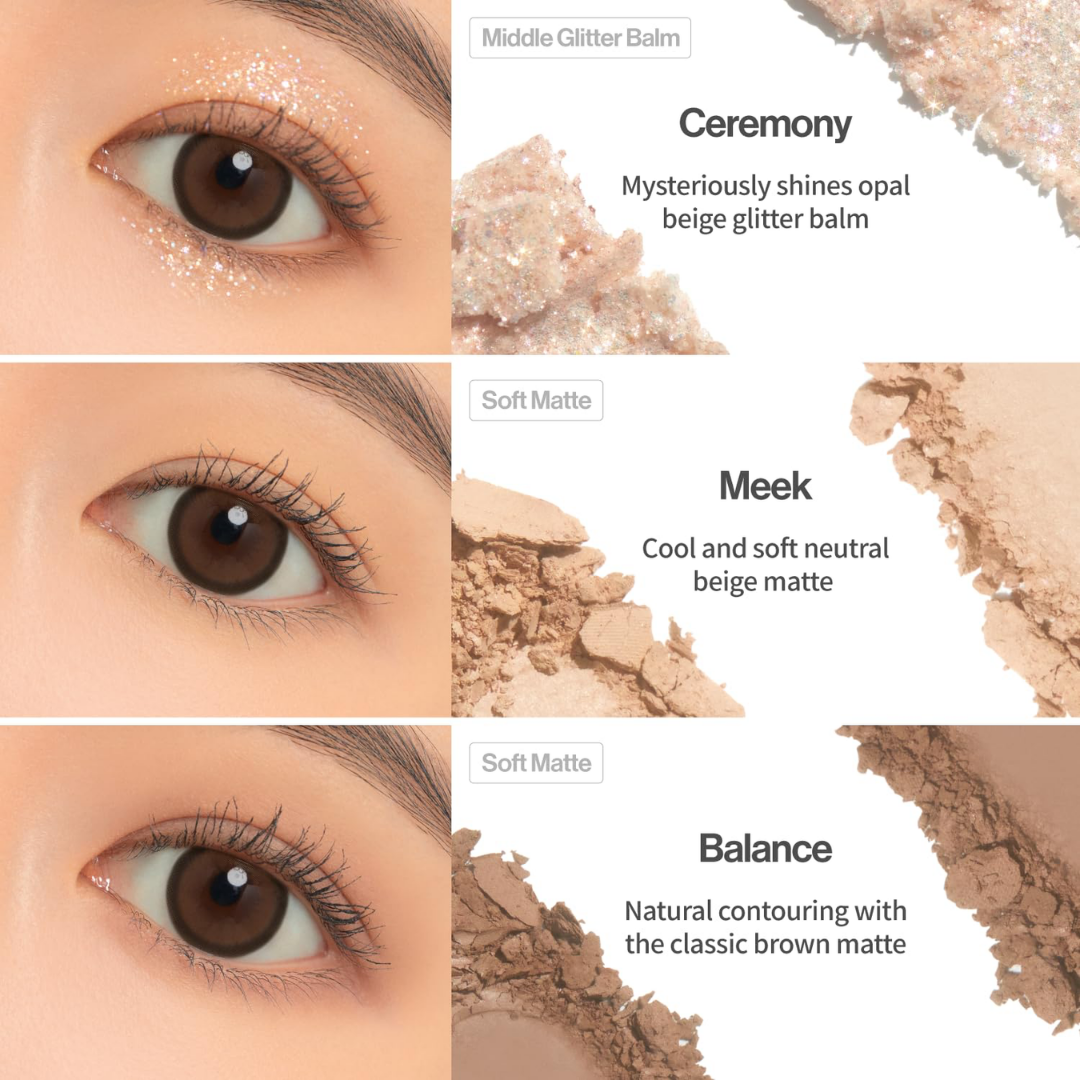 UNLEASHIA Glitterpedia Eye Palette (6 Colours]