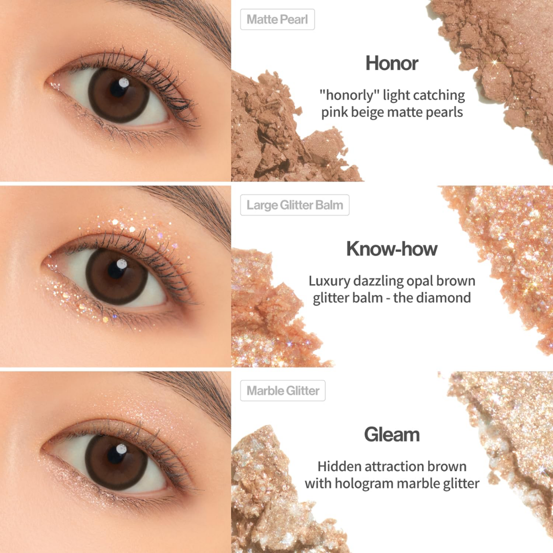 UNLEASHIA Glitterpedia Eye Palette (6 Colours]