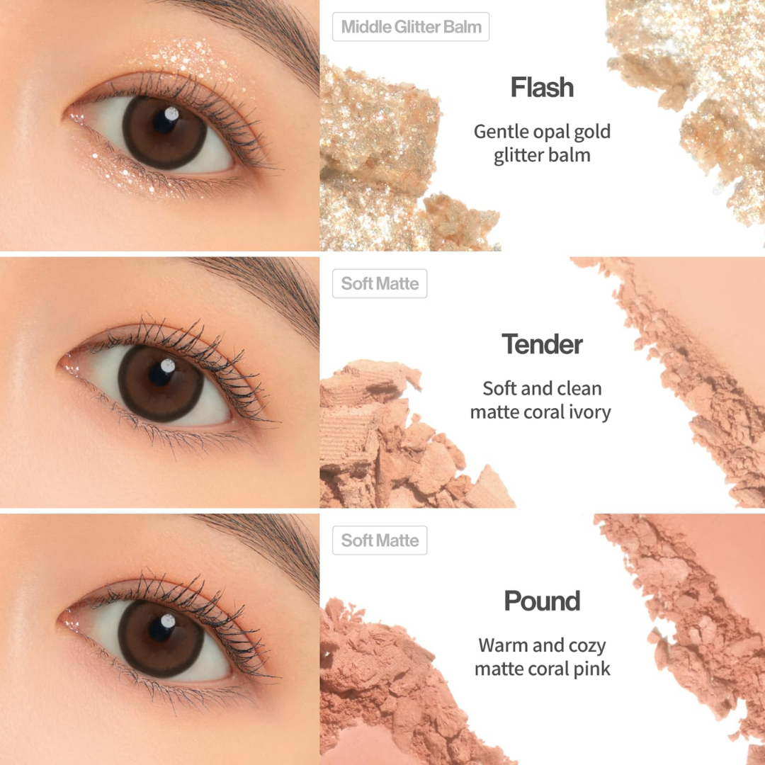 UNLEASHIA Glitterpedia Eye Palette (6 Colours]