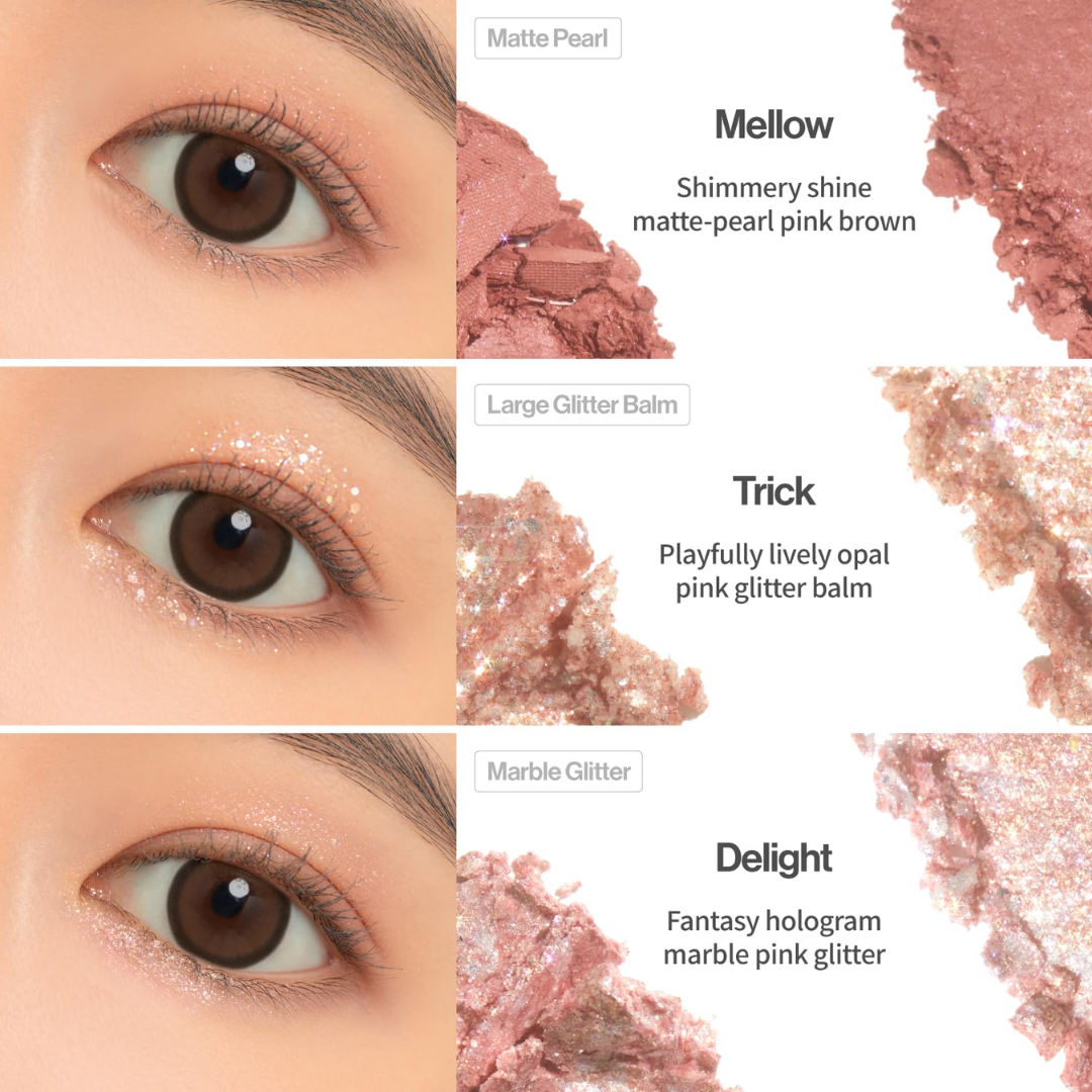 UNLEASHIA Glitterpedia Eye Palette (6 Colours]
