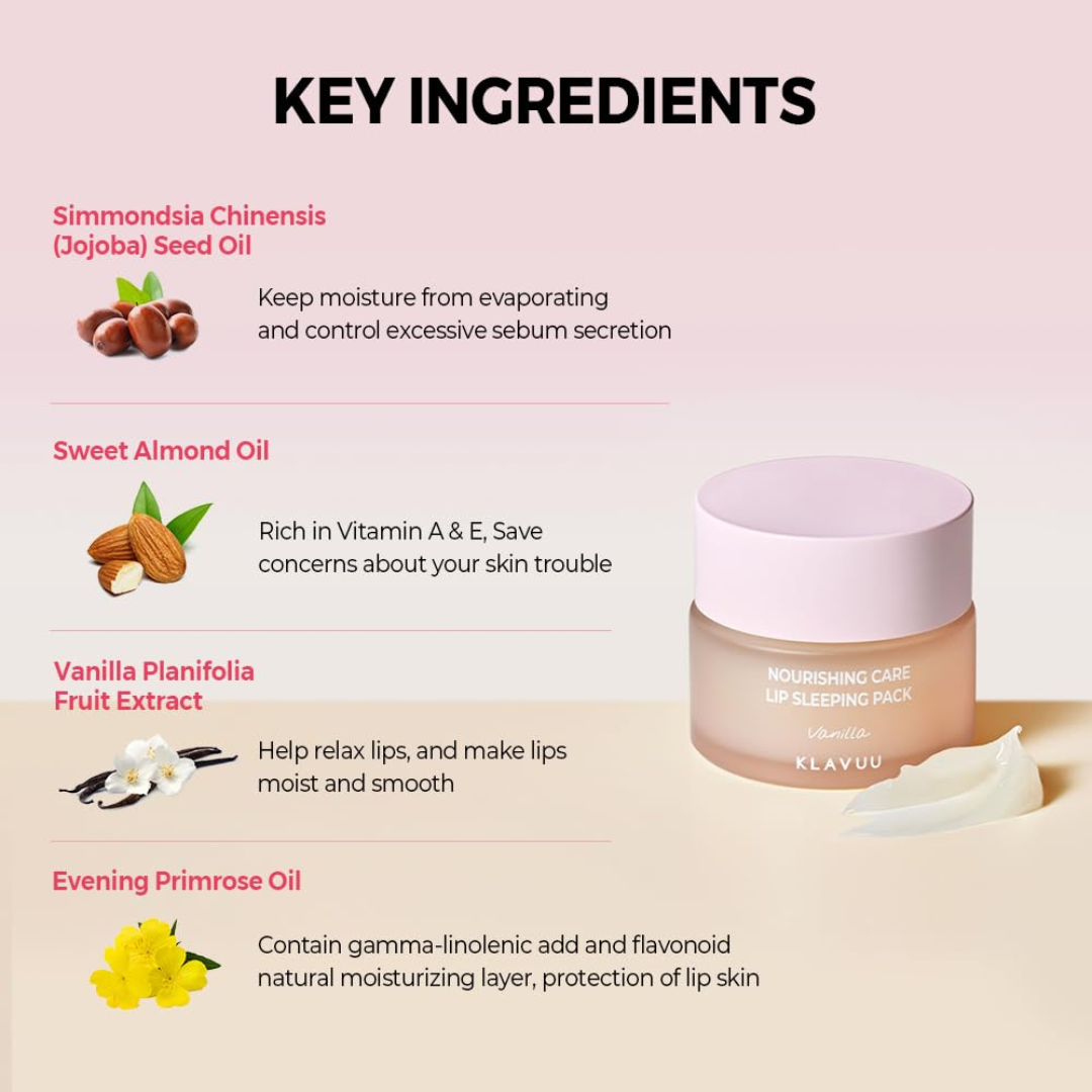 KLAVUU Nourishing Care Lip Sleeping Pack (3 colours)