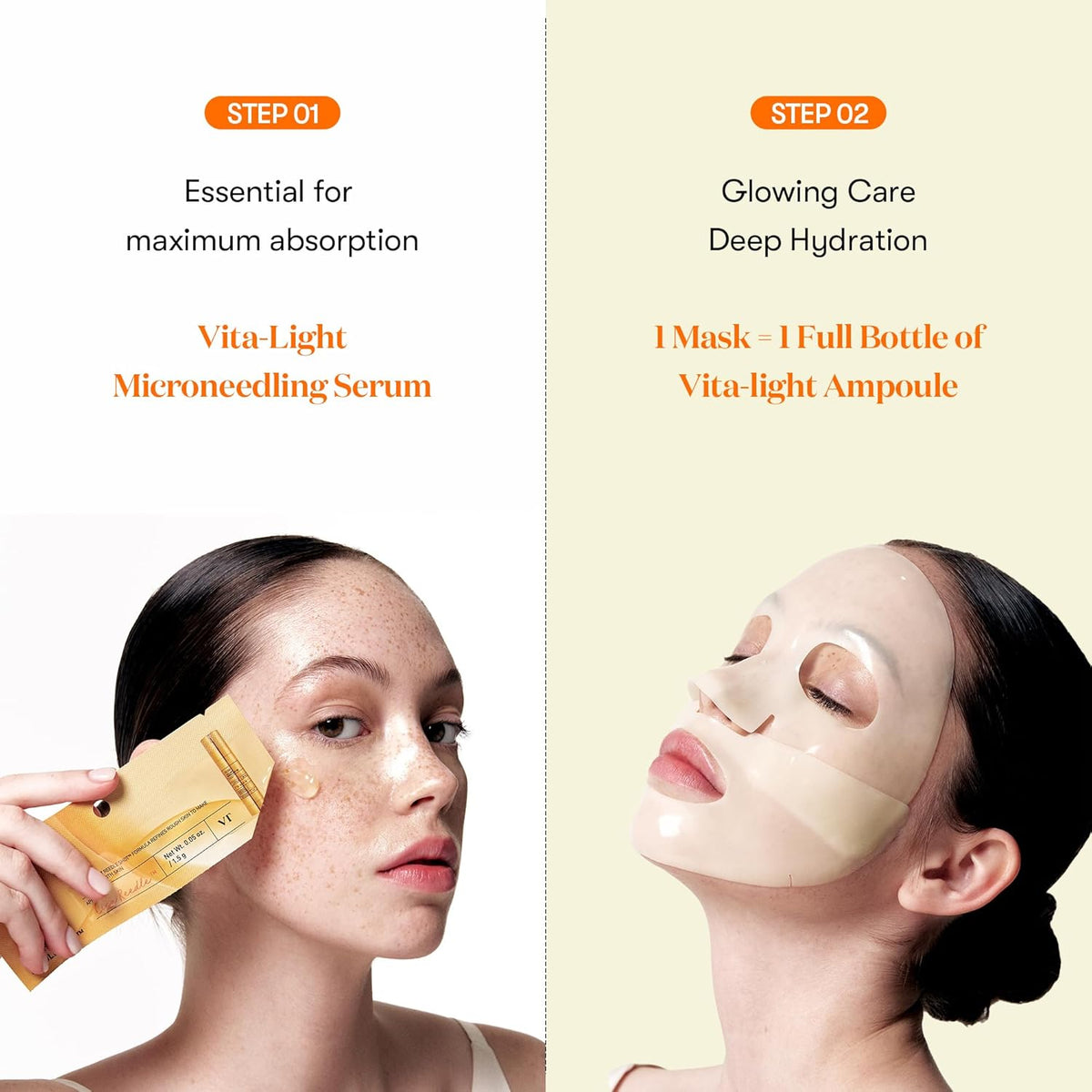 VT Vita-light Reedle Shot 100 2Step Hydrogel Mask