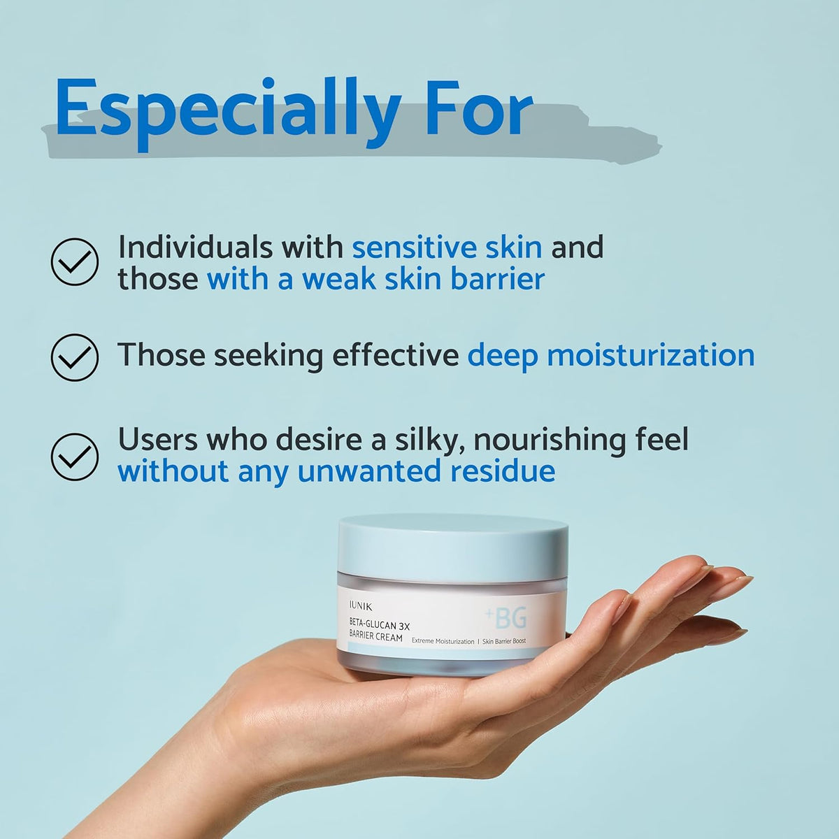 IUNIK Beta Glucan 3X Barrier Cream