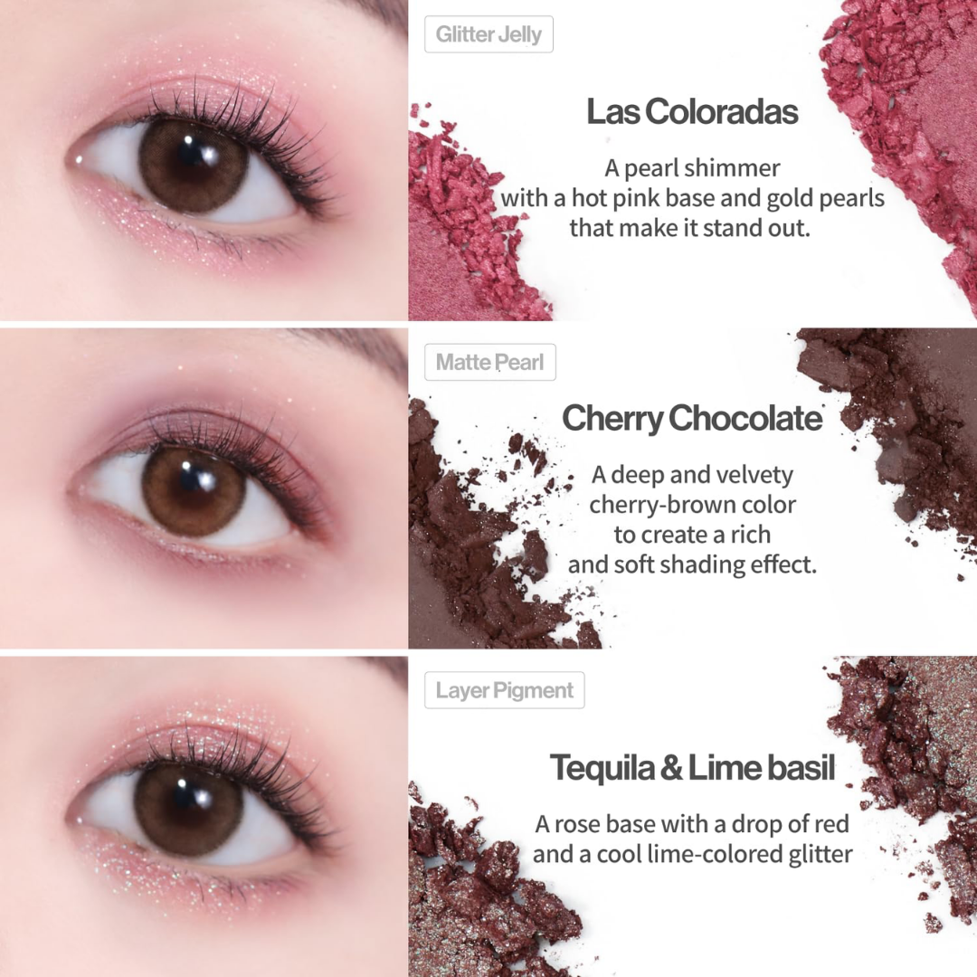 UNLEASHIA Glitterpedia Eye Palette (6 Colours]