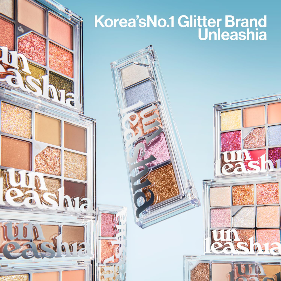 UNLEASHIA Glitterpedia Eye Palette (6 Colours]