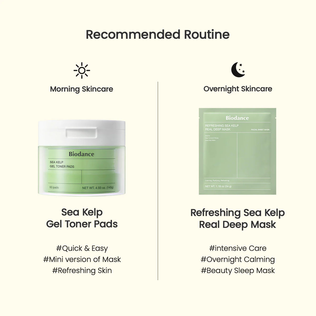 BIODANCE Sea Kelp Gel Toner Pad