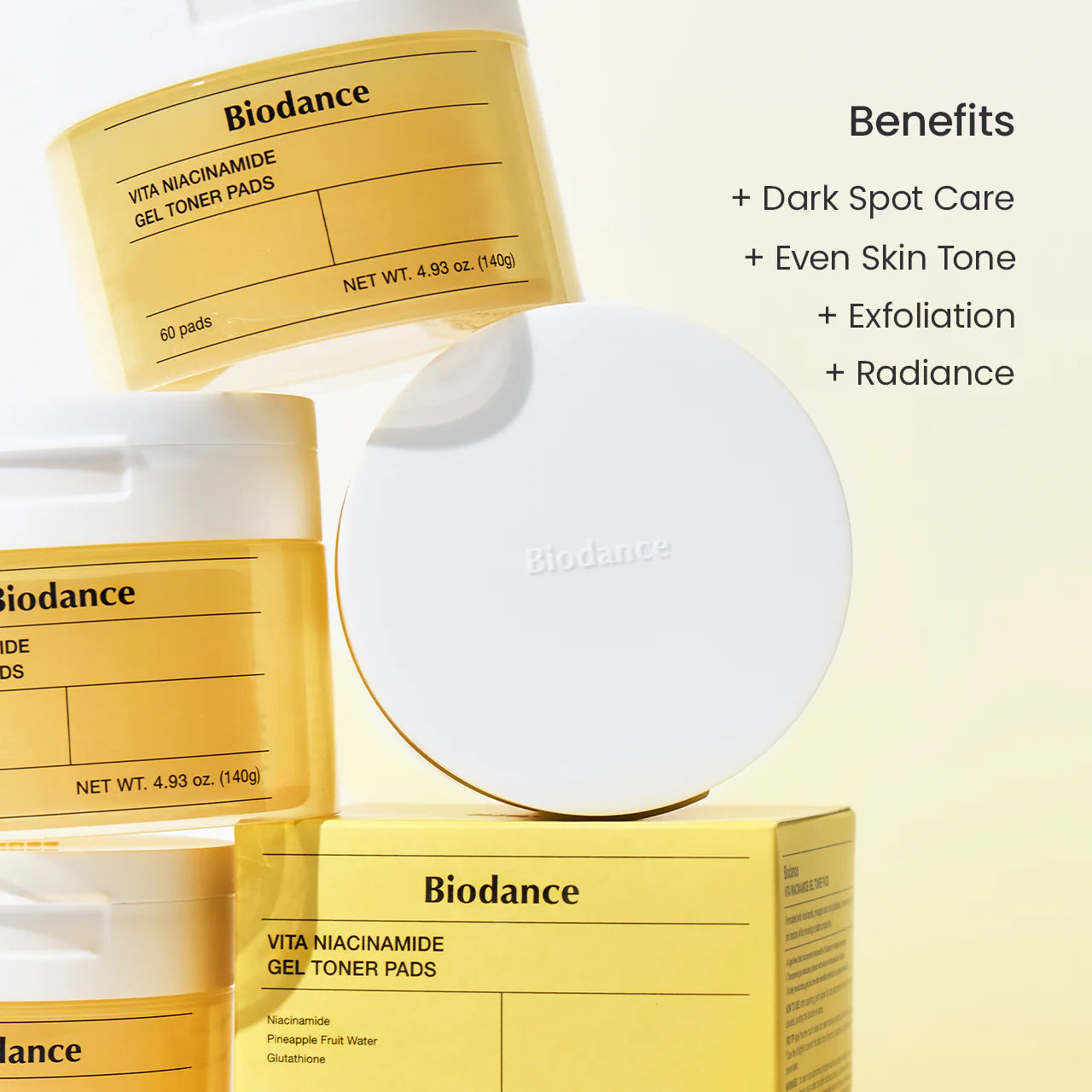 BIODANCE Vita Niacinamide Gel Toner Pad