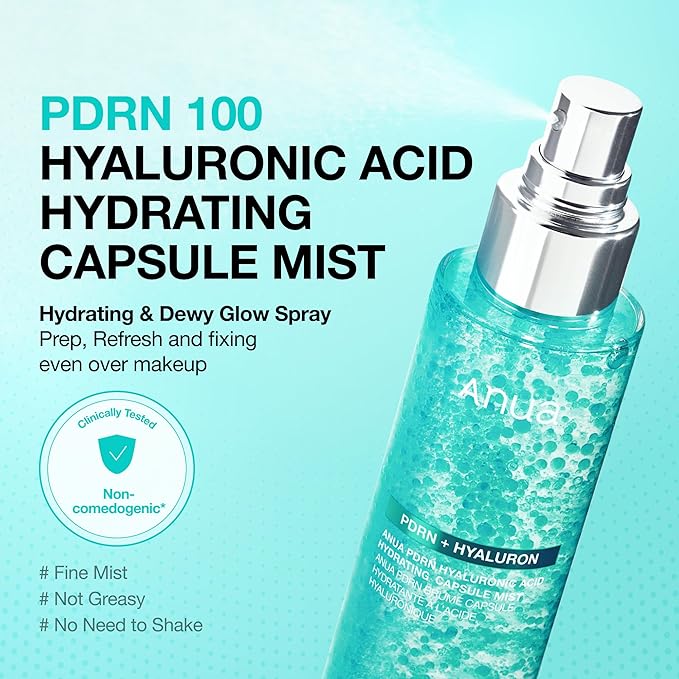 ANUA PDRN Hyaluronic Acid Hydrating Capsule Mist (2 Sizes)
