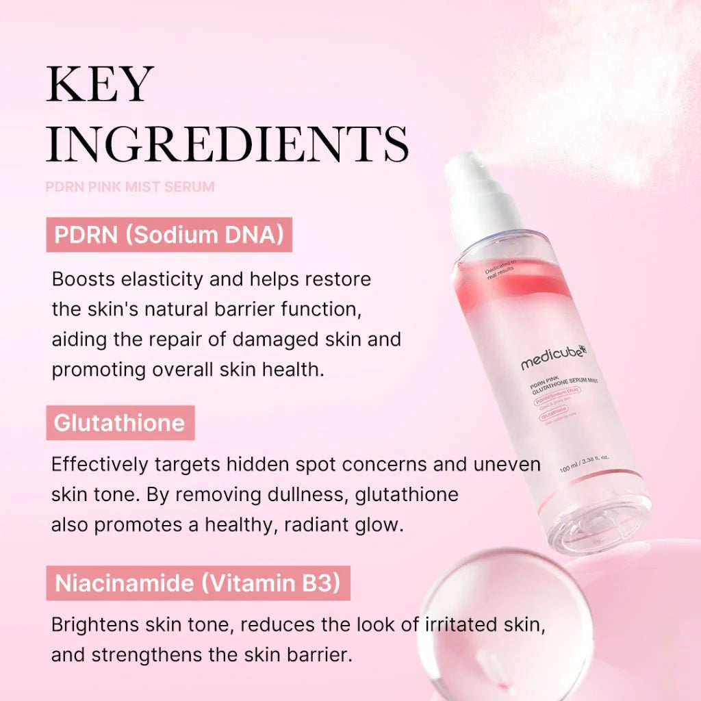 MEDICUBE PDRN Pink Glutathione Serum Mist