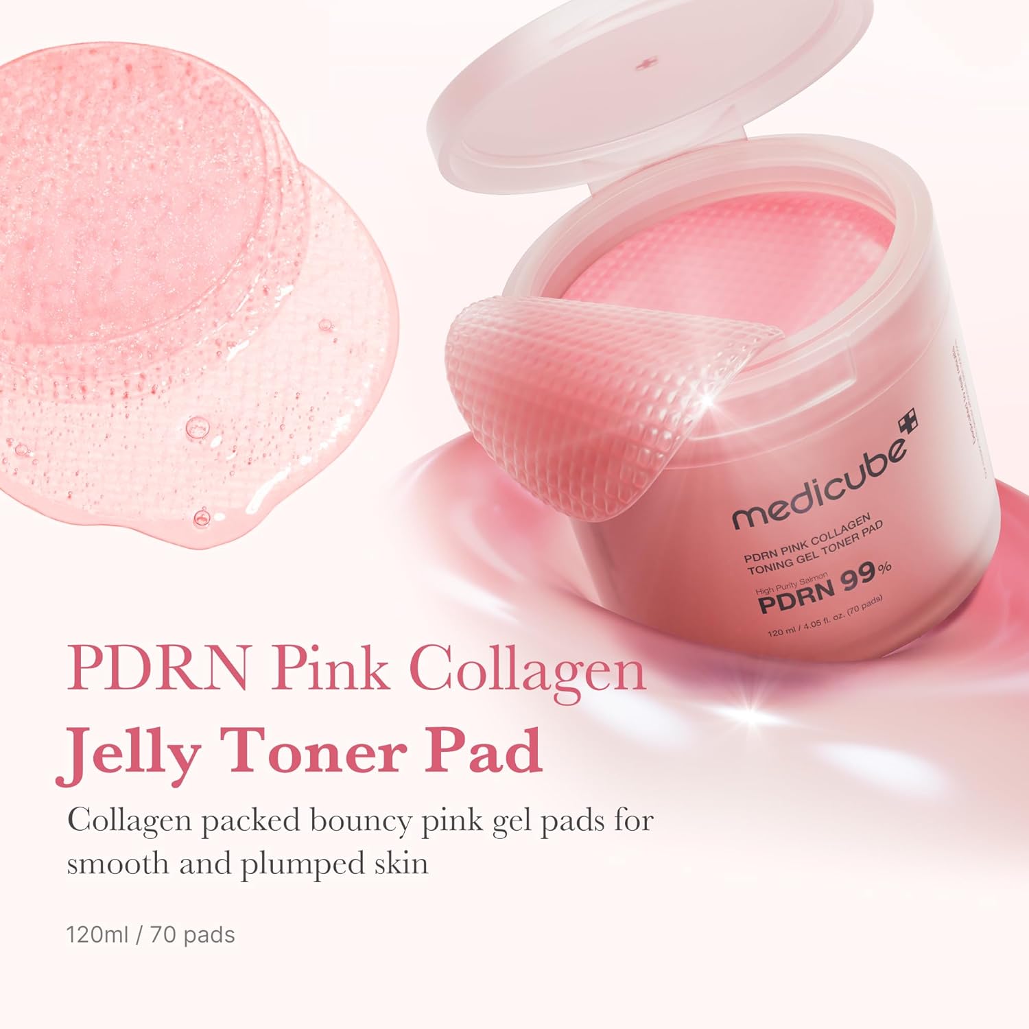 MEDICUBE PDRN Pink Toning Gel Toner Pad