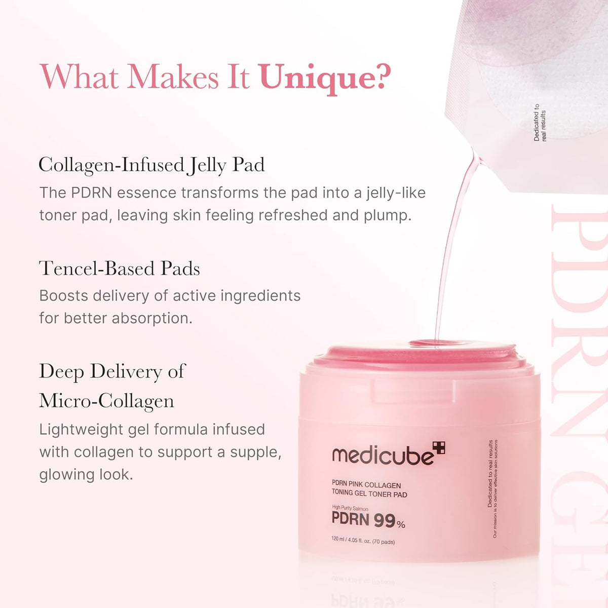 MEDICUBE PDRN Pink Toning Gel Toner Pad