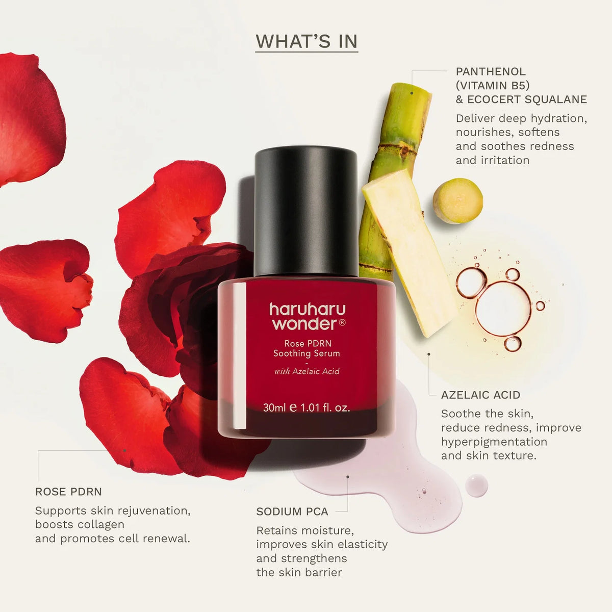 HARUHARU WONDER Rose PDRN Soothing Serum